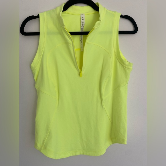 Lululemon front zip mock neck tennis tank top - Picture 2 of 7